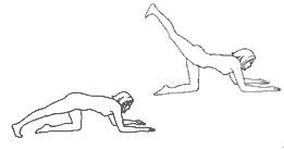 упражнение «Оттягивание назад ноги»